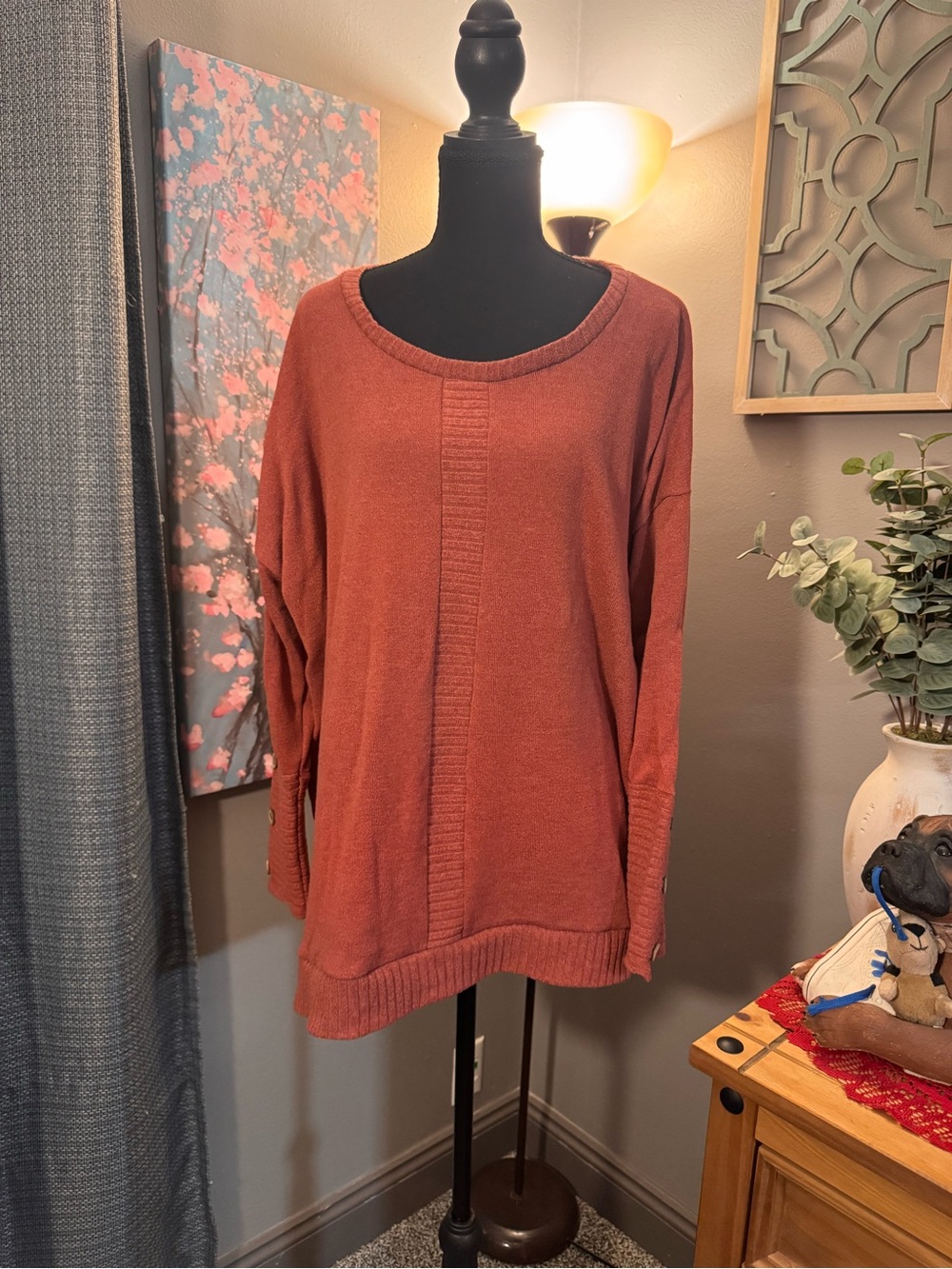 Jade by Jane Sweater in Rust